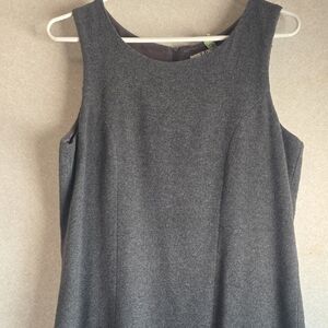 Classic Sleeveless Gray Shift Dress